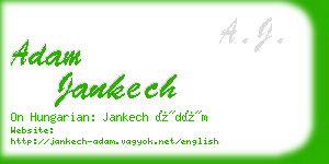 adam jankech business card